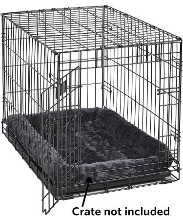 New World Gray Dog Bed | 22-Inch Bolster Bed for Metal Crates | Machine Washable - Buy Online on GoSupps.com