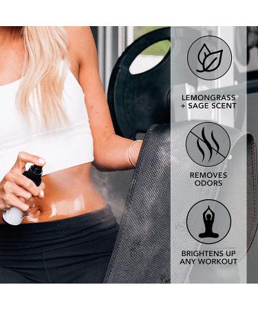 Sweet Sweat Waist Trimmer Cleaning Spray | Lemongrass & Sage Oil | Gym Equipment & Yoga Mat Cleaner - 8oz - Buy Online on GoSupps.com