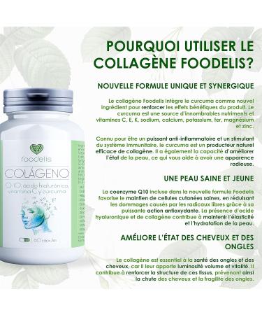 Marine Collagen | Collagen & Hyaluronic Acid | 2 Months | + Turmeric + Q10 + Zinc | Solid Joints & Bones | Smooth Skin | Healthy Hair | Marine Collagen | Hyaluronic Acid Marine Collagen - Buy Online on GoSupps.com