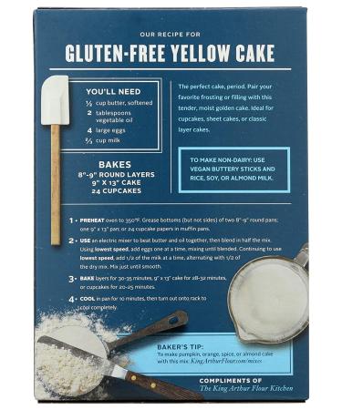 King Arthur Cake Mix Yellow - 22oz | Premium Quality Baking Mix - Buy Online on GoSupps.com