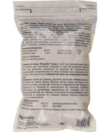 Nutrafin A7031 Basix Staple Food-Poly Bag 226.8g (8-Ounce) + Nutrafin Bug Bites Bottom Feeder Formula 1.4-2.0 mm granules - Buy Online on GoSupps.com