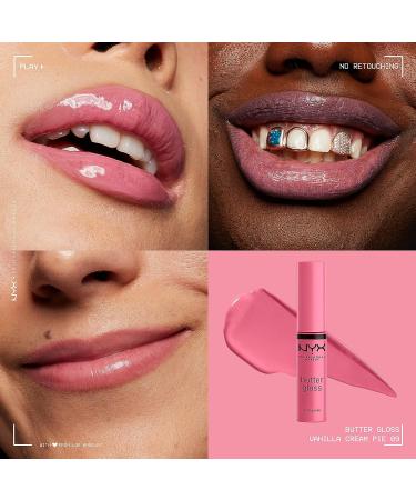 Nyx Butter Gloss Vanilla Cream Pie - Mauve Lip Gloss 0.27 fl oz - Buy Online on GoSupps.com