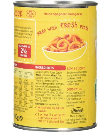 Heinz Spaghetti Bolognese 400g - Delicious and Convenient Pasta Meal - Buy Online on GoSupps.com