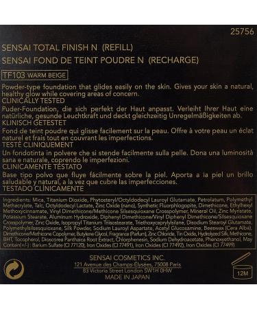 SENSAI Total Finish Refill SPF10 Warm Beige 11g | TF103 - Buy Online on GoSupps.com