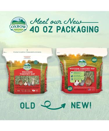 Oxbow Animal Health Western Timothy Hay - All Natural Hay for Rabbits, Guinea Pigs, Chinchillas, Hamsters & Gerbils - 2.5 lb Pack - Buy Online on GoSupps.com