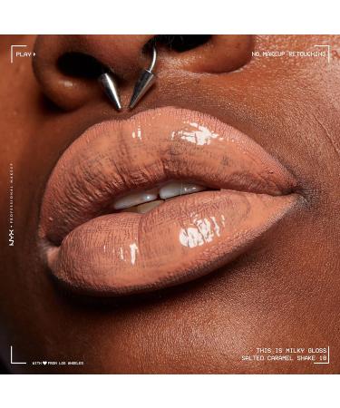NYX Salted Caramel Shake Milky Gloss Lip Gloss - 12 Hour Hydration Vegan Formula - Buy Online on GoSupps.com