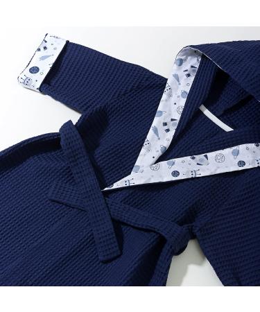 Shop Pepi 100% Cotton Children's Bathrobe - Unisex Baby Hooded Robe Magic Space Midnight Blue - Made in Poland - Buy Online on GoSupps.com
