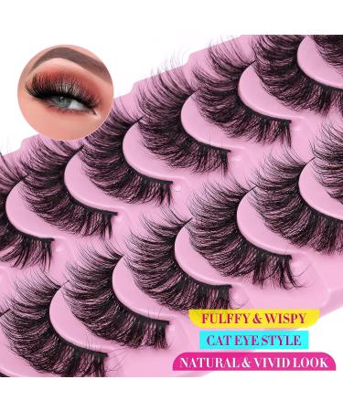 Yawamica 5D Volume 17mm Mink False Lashes - 10 Pairs for Natural Wispy Look - Buy Online on GoSupps.com