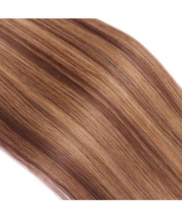 Buy #6/27 Tape-In Hair Extensions - 40cm 100% Remy Real Hair 50 Bricks | Durable Adhesive for Seamless Application - Buy Online on GoSupps.com