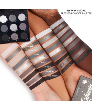 ColourPop Blowin Smoke Eyeshadow Palette - High-Pigment Silver & Smokey Eye Makeup - Metallic & Matte Finishes - Long-Wearing Formula (0.3 oz) - Shop Internationally - Buy Online on GoSupps.com