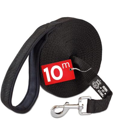 Dog is K nig drag line 10m for dogs - dog leash 10m with grip cushion - robust dogs drag line water -repellent & dirt -sensitive - for successful dog training including eBook
