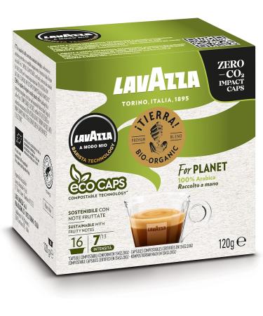 Lavazza A Modo Mio Tierra Bio for Planet 16 ECO CAPS Coffee Capsules (6) - Buy Online on GoSupps.com