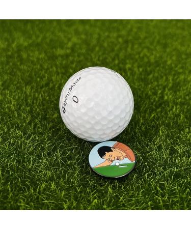 Happy Gilmore Golf Ball Marker - Play and Repeat Funny Gift + Magnetic Hat Clip - Buy Online on GoSupps.com