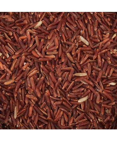 Organic and Whole Red Rice - 500g. Contains Fibers Monacolin Portein Vitamins B and Lignans. For Cold Recipes - Buy Online on GoSupps.com