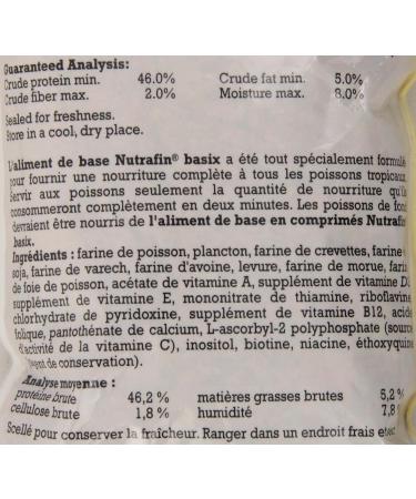 Nutrafin A7031 Basix Staple Food-Poly Bag 226.8g (8-Ounce) + Nutrafin Bug Bites Bottom Feeder Formula 1.4-2.0 mm granules - Buy Online on GoSupps.com