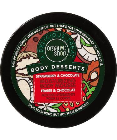 Organic Shop Strawberry & Chocolate Moisturising Body Mousse 450ml - Buy Online on GoSupps.com
