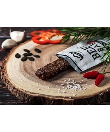 Craftsman Beef Bar Original 10x28g | 100% Natural High Protein Meat Snack | Gluten-Free No Added Sugar Jery Riegel Set - Buy Online on GoSupps.com