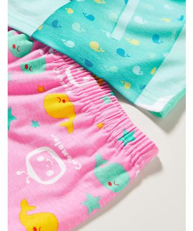 CoComelon Baby Girls Short Sleeve Pyjamas | Toddler Summer PJs | Ages 6 Months - 5 Years | Pink - Buy Online on GoSupps.com