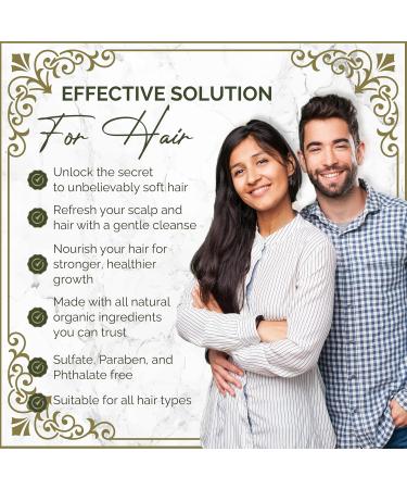 100% Natural Anti-Dandruff & Anti-Hairloss Shampoo & Conditioner | Ayurvedic Herbal Solution for All Hair Types | 13.5 oz (x2) - International Shipping Available - Buy Online on GoSupps.com