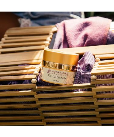 Shop Honey Girl Organics Facial Scrub - Natural Moisturizing & Exfoliating Face Scrub for Acne Fine Lines & Wrinkles - Made in Hawaii (1.75oz - Buy Online on GoSupps.com