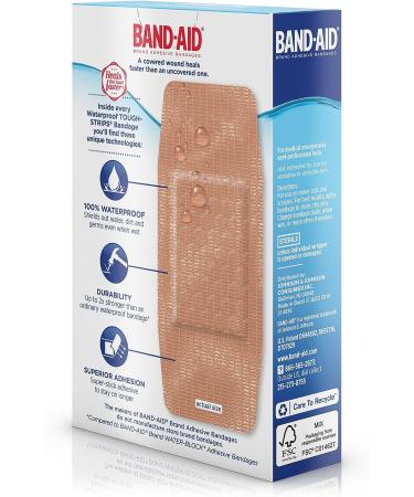 Band-Aid Tough Strips Waterproof Bandages - Extra Large, 20 Count - Buy Online on GoSupps.com