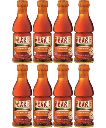 Gold Peak Unsweetened Iced Tea, 18.5 oz (Pack of 8, Total of 148 Oz)