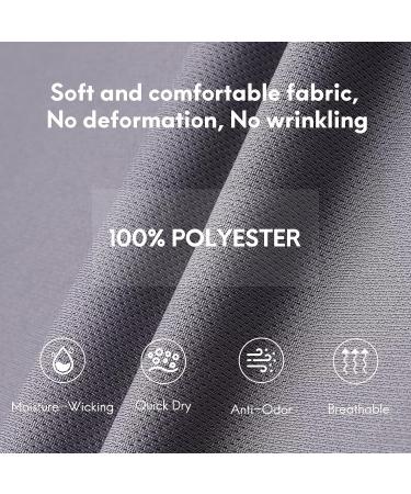 Haimont Men's Dry Fit Polo Shirt - Gray, 3X-Large | Moisture Wicking Golf & Business Casual Wear - Buy Online on GoSupps.com