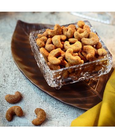 Honey Roasted Cashews - 32 oz Reusable Container | Gourmet Nuts Coated with Natural Honey | Healthy Vegan Snack | Hand-Picked & Roasted to Perfection | Sweet & Crunchy 2lb Pack - Buy Online on GoSupps.com