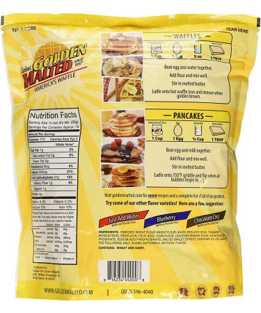 Carbon's Golden Malted Original Pancake & Waffle Flour Mix - 32 oz - Buy Online on GoSupps.com