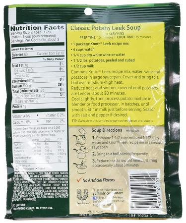 Knorr Leek Recipe Mix 1.8 oz (Pack of 3) - Delicious Seasoning Blend for Savory Dishes - Buy Online on GoSupps.com