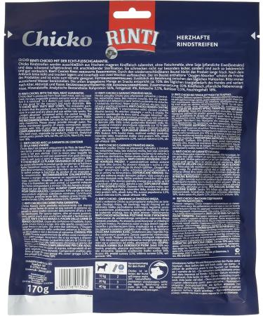 Rinti Extra Chicko Beef Strips 170g - Premium Beef Dog Treats for International Shipping - Buy Online on GoSupps.com