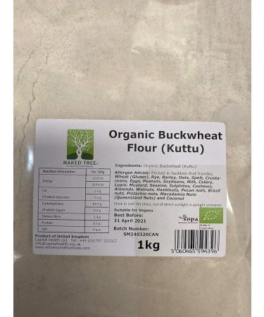 Organic Buckwheat Flour (Kuttu) 1kg - Buy Online on GoSupps.com
