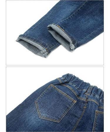 SEAUR Baby Boys Blue Ripped Jeans with Elastic Waistband, 3-4 Years - Buy Online on GoSupps.com