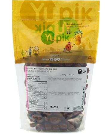 Yupik Organic Milk Chocolate Cashews 1Kg 1 kg - Buy Online on GoSupps.com