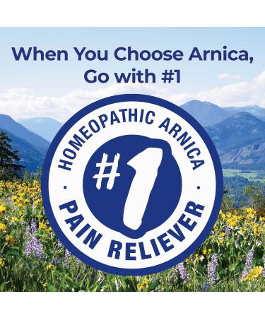 Boiron Arnicare Tablets - 100 Count for Pain Relief from Muscle Pain Joint Soreness Swelling from Injury or Bruises - Arnica Meltaway Tabs - Buy Online on GoSupps.com