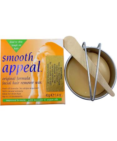 Smooth Appeal 40g Wax Original Formula Facial Hair Remover x2 - Gentle & Effective Hair Removal - Buy Online on GoSupps.com