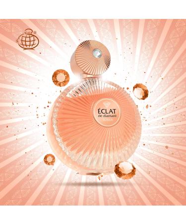 Fragrance World - Eclat De Diamant Rossa 90ml perfumed water for women | Amber Vanilla Fragrance perfumes for Women Exclusive I Luxury Niche Perfume Made in UAE - Buy Online on GoSupps.com