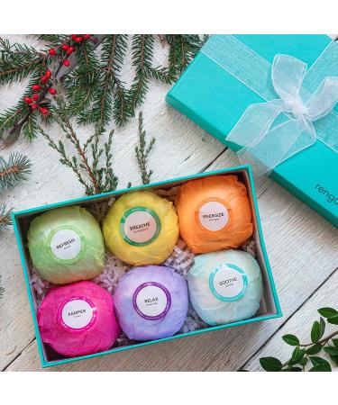 Luxury Bath Bombs Gift Set for Stress Relief & Relaxation | Natural Aromatherapy | 4 oz Bombs | Relaxing Calming Bubble Bath | Great Birthday Gift for Women & Moms - Buy Online on GoSupps.com