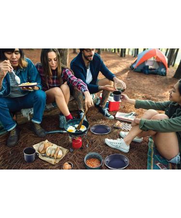 Set of 4 Enamel Camping Plates - Ideal for Camping, Hiking, and Picnics - Buy Online on GoSupps.com
