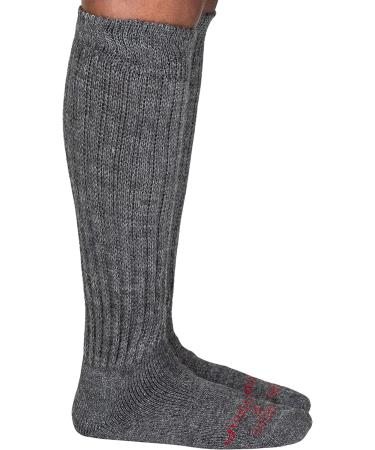 Alpacas of Montana Therapeutic Alpaca Socks - Over the Calf, Large Black - Ideal for Diabetic Neuropathy & Large Calves - Buy Online on GoSupps.com