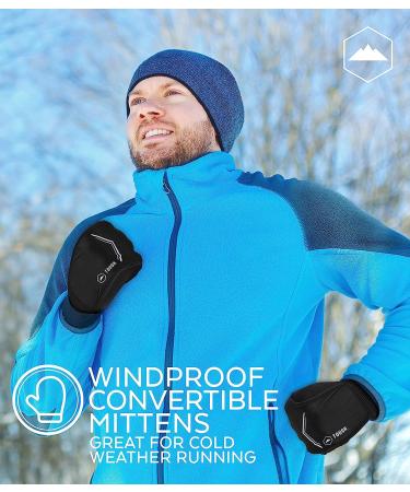 Touch Screen Running Mitten Gloves - Winter Glove Liners for Texting, Cycling & Driving - Thin, Lightweight & Warm Thermal Gloves for Men & Women - X-Small/Small - Buy Online on GoSupps.com