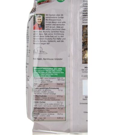  Barnhouse Barnhouse Krunchy Organic Dark Chocolate Hazelnut 375g - Pack of 3 - Buy Online on GoSupps.com