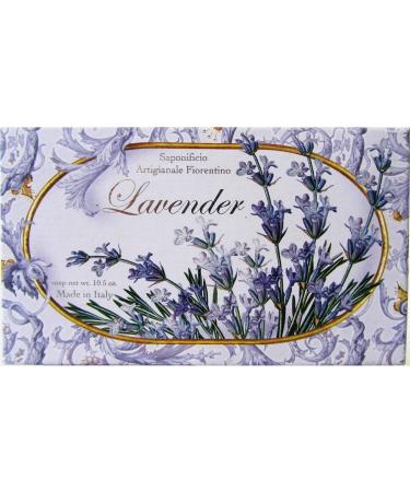 Moisturizing Italian Vegetable Soap 10.5 oz Made in Tuscany Italy (Lavender)