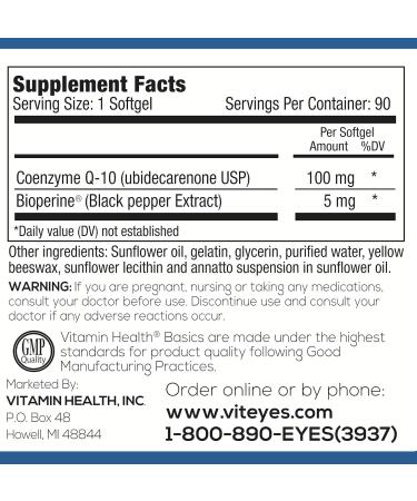CoQ10 3 Month Supply - Premium Quality Antioxidant for Energy & Heart Health - Global Shipping Available - Buy Online on GoSupps.com