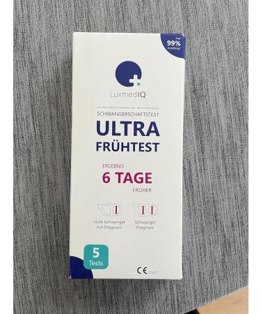 Buy 5x LuxmedIQ Pregnancy Test - Ultra Early Detection 6 Days Sooner 99% Accuracy - Fast International Shipping - Buy Online on GoSupps.com