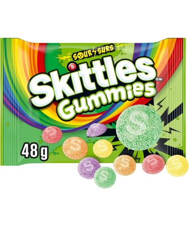 SKITTLES Sour Gummies Chewy Candy 48g (18 Packs) - Buy Online on GoSupps.com