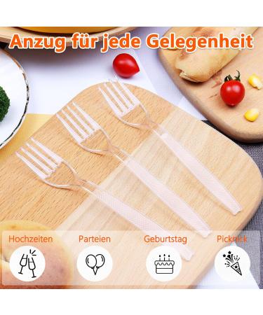 Plastic Forks Ideal for Party Sturdy and Durable BBQ Picnic Home Office and Restaurant Use 100 Pack  - Buy Online on GoSupps.com