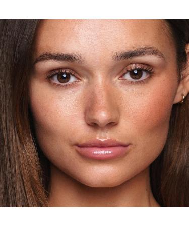 Jouer Essential Tinted Hydrating Lip Oil Gloss | Moisturizing Fragrance-Free Lip Treatment with Jojoba & Apricot Oil | Sheer Rosy Pink Nude - Buy Online on GoSupps.com