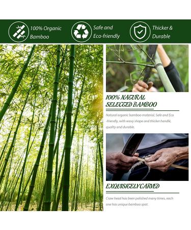 RENOOK Bamboo Back Scratcher - 3 Pack Long Handle for Adults, Women, Men & Kids - Durable & Thickened Wood Scratcher for Itch Relief - Buy Online on GoSupps.com