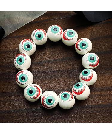 VSILAY LIANXUE Halloween Wood Pearl Bracelet - Fashionable Wrist Jewelry for Women & Girls | Perfect for Horror Parties with Pumpkin & Spider Web Design - Buy Online on GoSupps.com